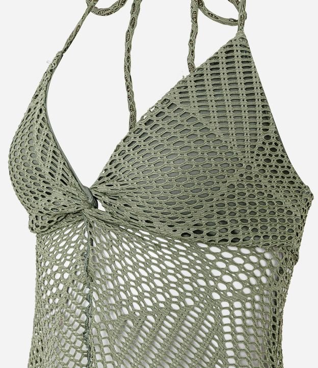 Blusa Frente Única Texturizada con Nudo y Abertura 7