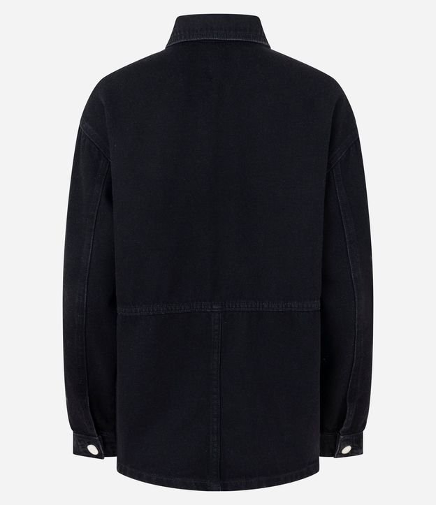 Campera Overshirt en Jeans con Tachuelas Metálicas 6