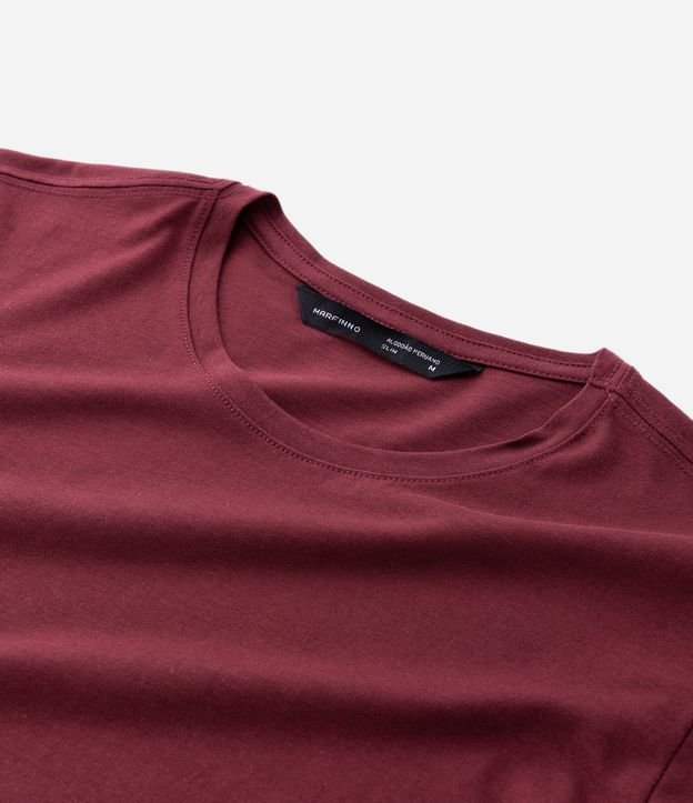 Remera Slim Básica en Algodón Peruano con Cuello Redondo 5