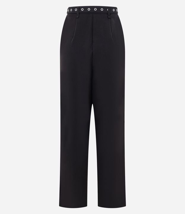 Pantalón Wide Leg Sastrería con Cinturón y Pliegues 6