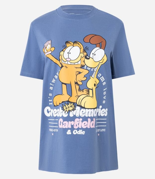 Remera T-shirt en Algodón con Garfield y Odie