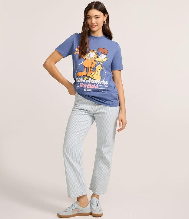 Remera T-shirt en Algodón con Garfield y Odie 2