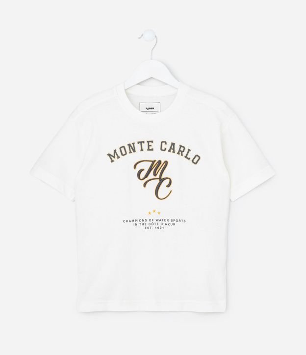 Remera Infantil con Lettering Monte Carlo – Talle 5 a 14 años 2