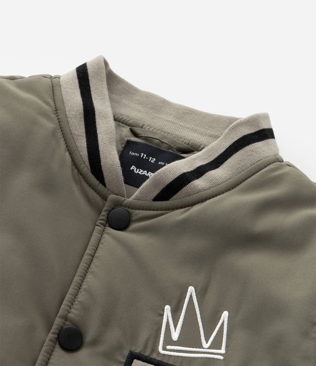 Campera Infantil Bomber College con Bordado – Talle 5 a 14 años 10
