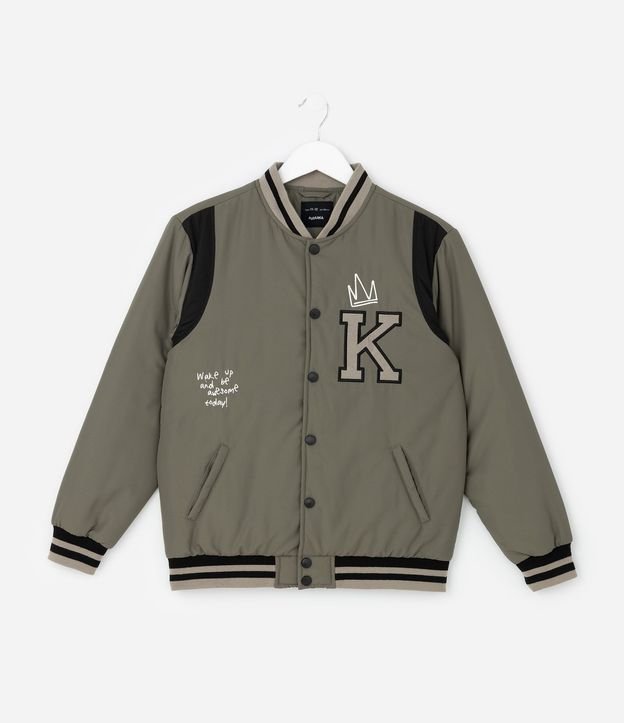 Campera Infantil Bomber College con Bordado – Talle 5 a 14 años 2