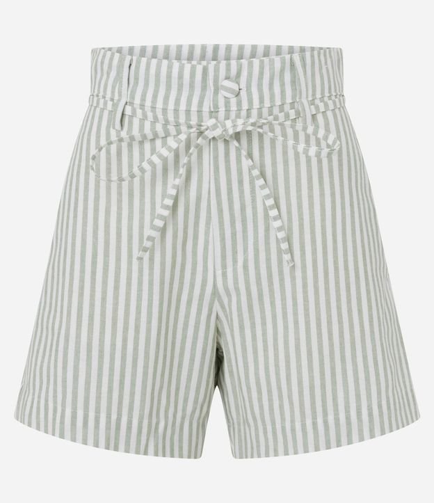 Short Sastre Cintura Alta con Rayas y Lazo 5