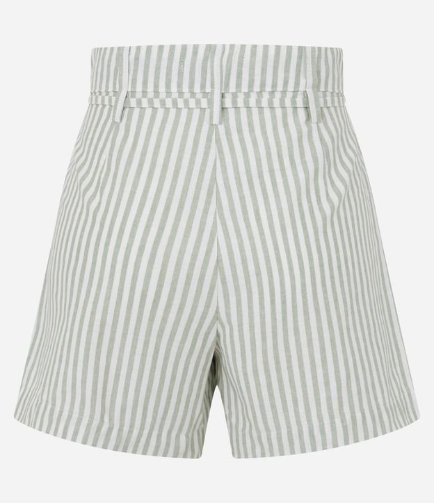 Short Sastre Cintura Alta con Rayas y Lazo 6