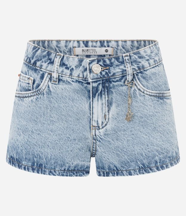 Short Micro en Jeans de Cintura Baja con Correntinha de Estrellas 6