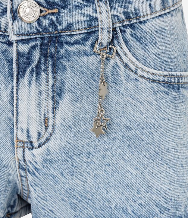 Short Micro en Jeans de Cintura Baja con Correntinha de Estrellas 7