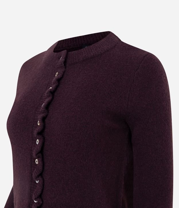 Cardigan en Punto con Volados y Botones Nácar 6