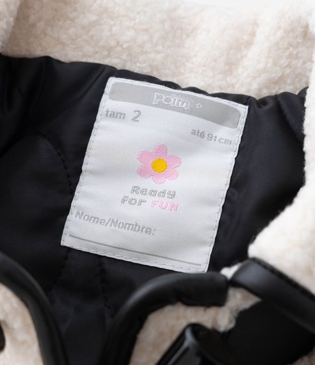 Campera Infantil en Sherpa con Detalle Contrastante  – Talle 1 a 6 años 7
