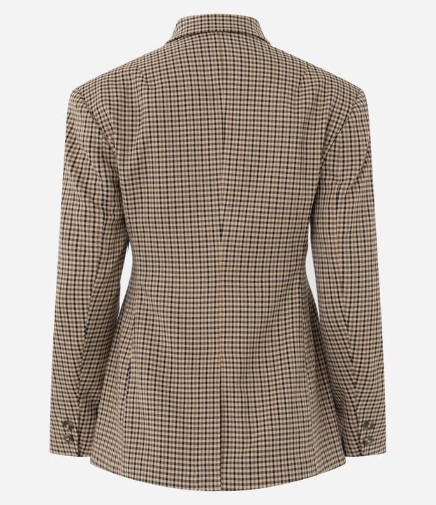 Blazer Sastre con Estampa Pied de Poule 7