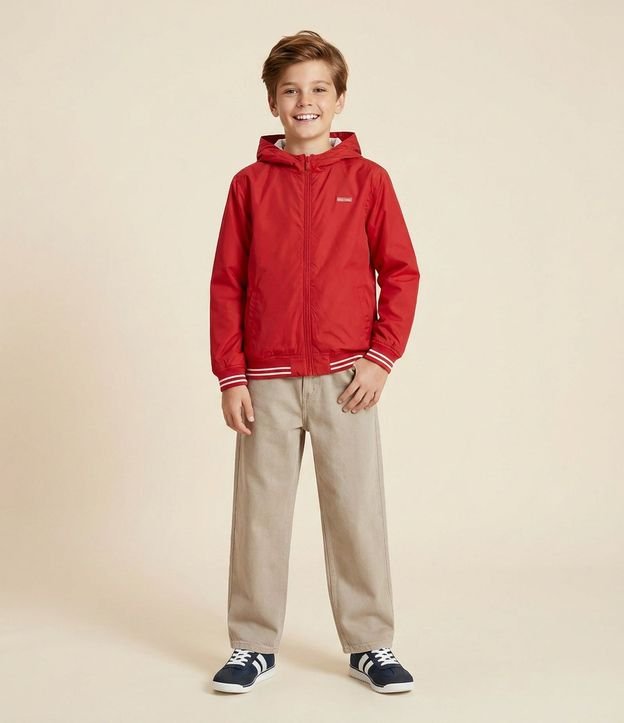 Campera Rompevientos Infantil con Capucha - Talle 5 a 14 años 1