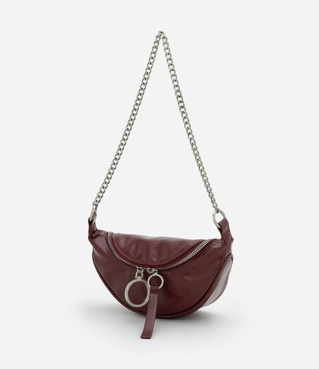 Cartera Riñonera Pequeña en PU con Correa de Cadena 4