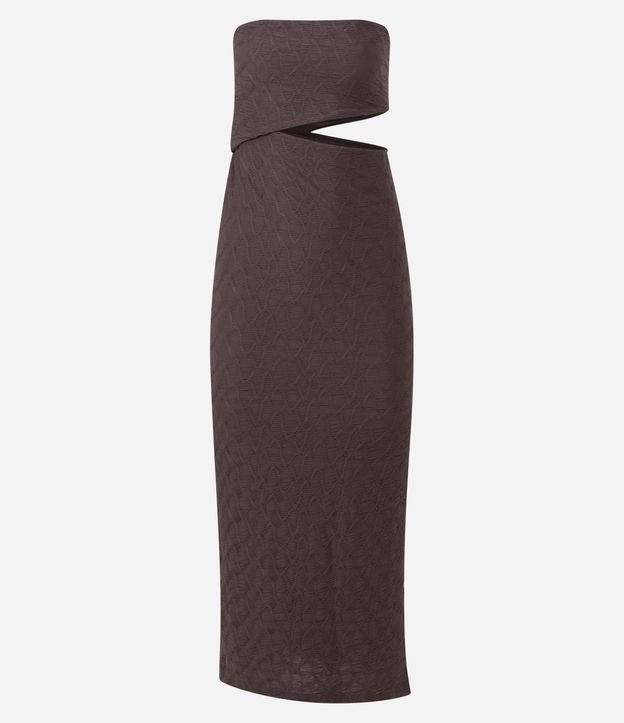 Vestido New Midi Texturizado con Cut Out 5