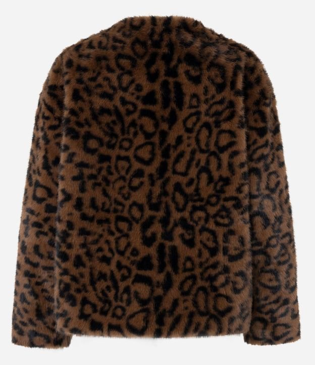 Saco de Pelo con Estampado Animal Print 7