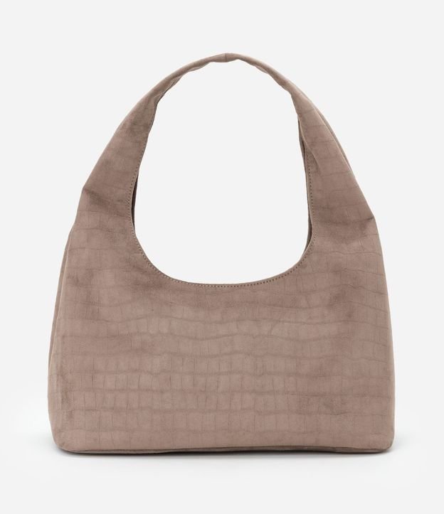 Cartera Hobo Grande en Gamuza con Textura Crocco 3