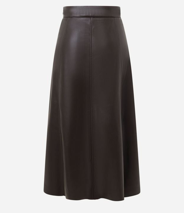 Pollera Midi en PU con Recortes Delanteros 6