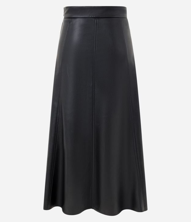Pollera Midi en PU con Recortes Delanteros 7