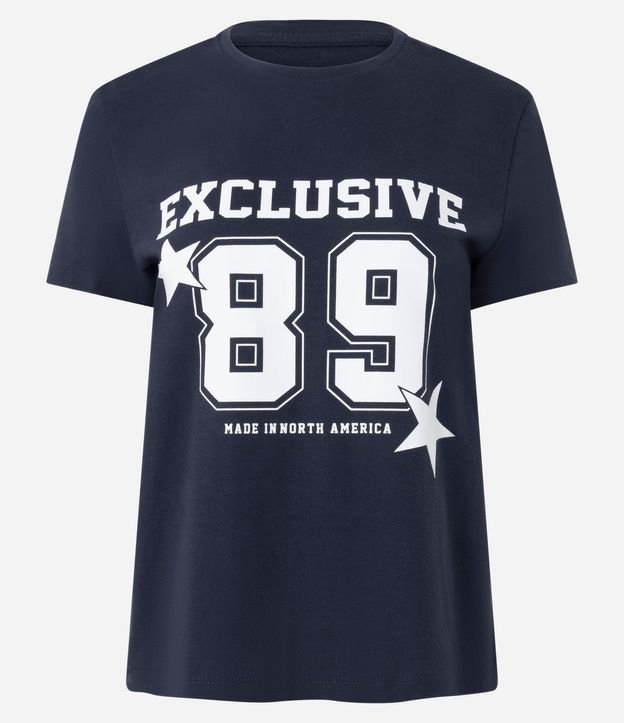Remera en Algodón con Estampa Lettering Exclusive 89