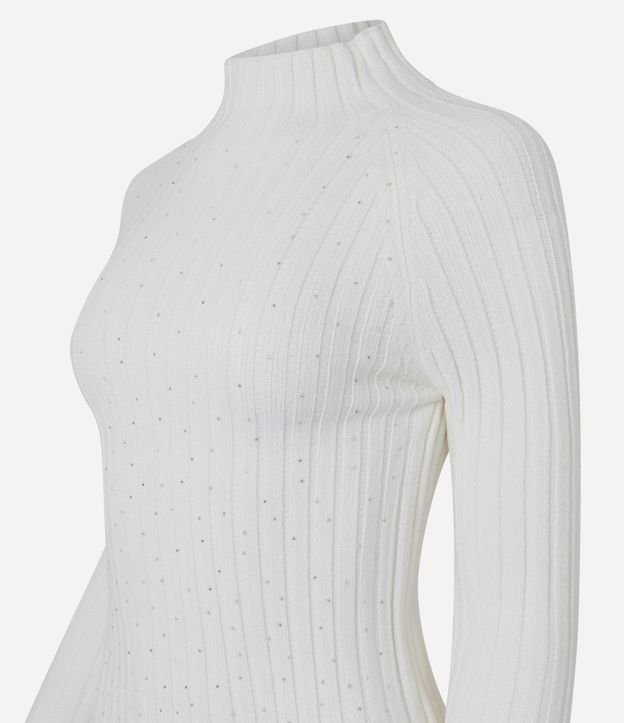 Blusa Cropped en Punto con Cuello Alto 6