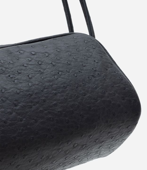 Cartera Mediana Rectangular con Textura y Correas Dobles 8