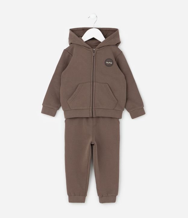 Conjunto Infantil Buzo con Bordado en Chenille y Pantalón – Talle 1 a 5/6 años 2