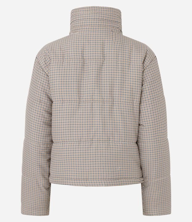 Campera con Estampa Mini de Cuadros y Regulador en los Puños 7