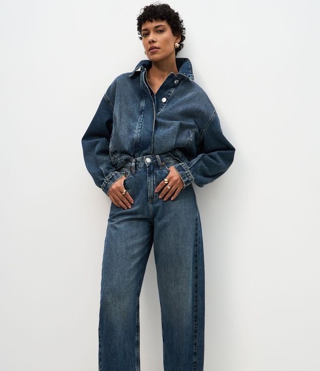Pantalón Carrot en Jeans con Cintura Alta 2