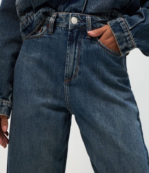 Pantalón Carrot en Jeans con Cintura Alta 4
