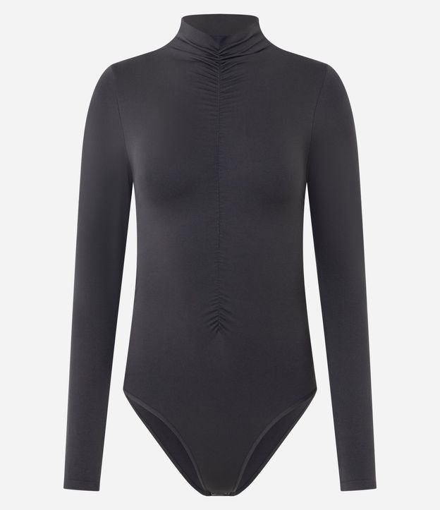 Body Seamless con Cuello Alto y Fruncido en la Cintura 5