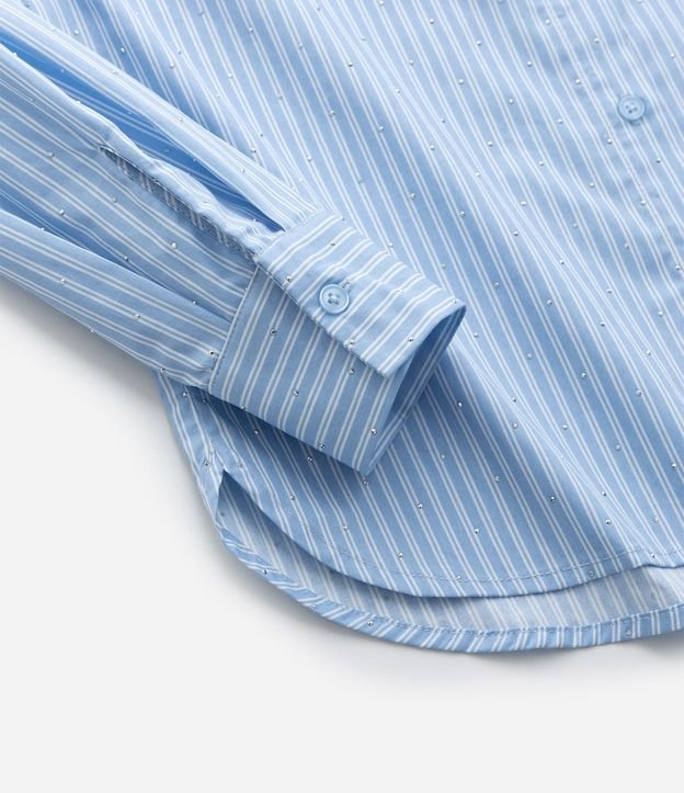 Camisa Infantil Sastre en Tricolina Listrado con Brillos – Talle 5 a 14 años 4