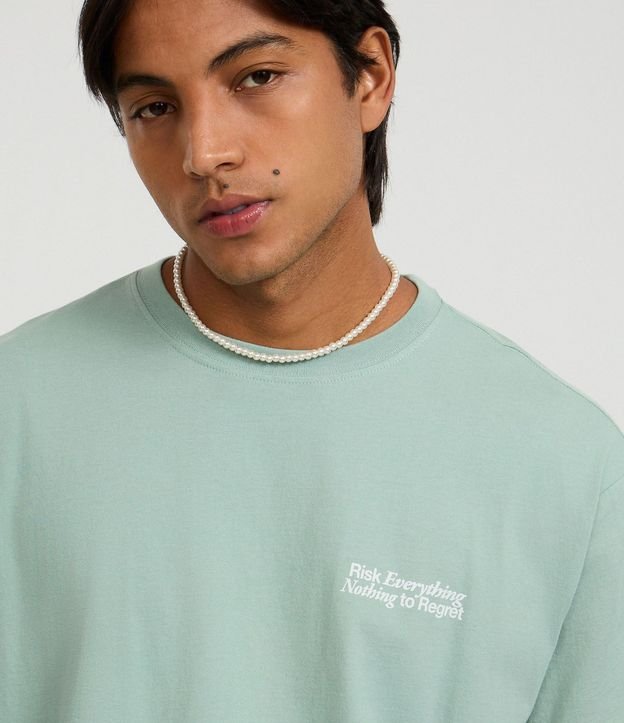 Remera Boxy en Algodón con Estampado Lettering 4