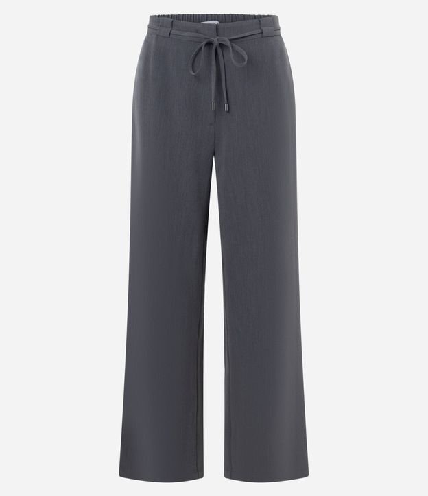Pantalón Sastre Wide en Crepé con Cintura Elástica 5