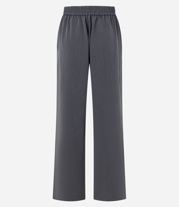 Pantalón Sastre Wide en Crepé con Cintura Elástica 7