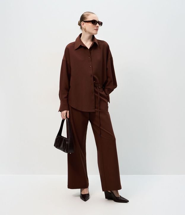 Camisa Oversized Sastrería con Puño Largo 2