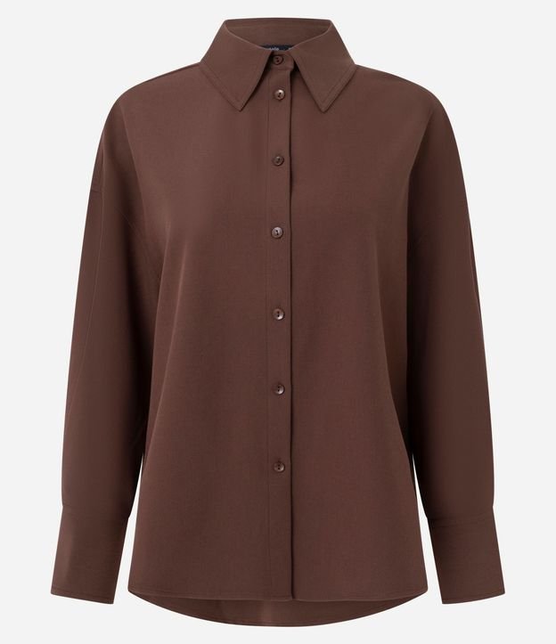 Camisa Oversized Sastrería con Puño Largo 5