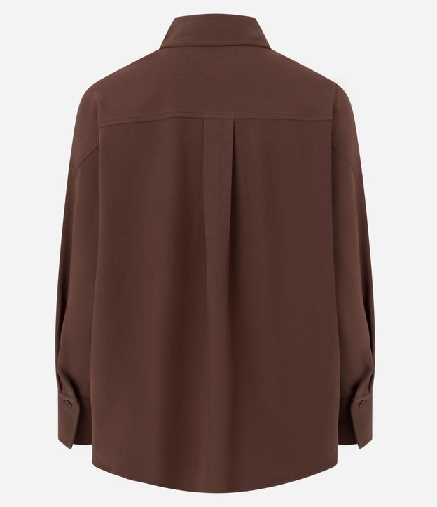 Camisa Oversized Sastrería con Puño Largo 6
