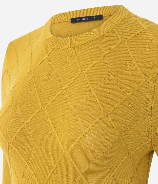 Blusa Regular en Punto Texturizado con Manga Larga 6