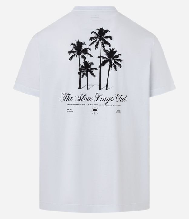 Remera Comfort en Algodón con Estampa Frente y Espalda Palmeras 6