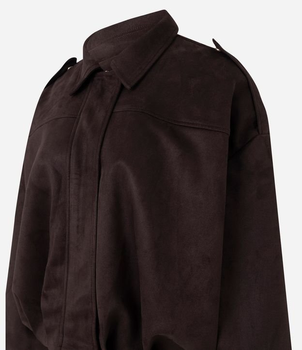 Campera Bomber Gamuza con Cuello Clásica 9