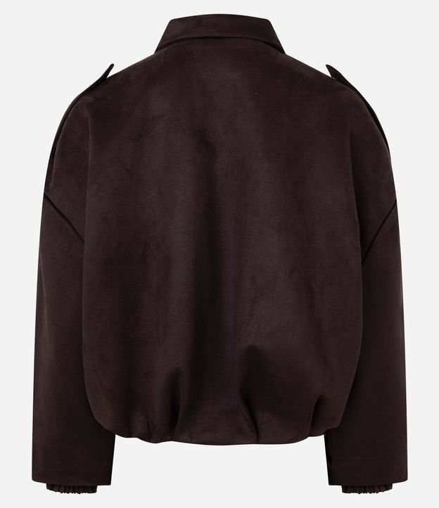 Campera Bomber Gamuza con Cuello Clásica 10