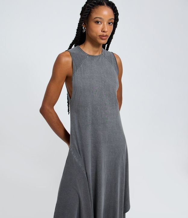 Vestido New Midi Marmorizado con Puntas en el Ruedo 2
