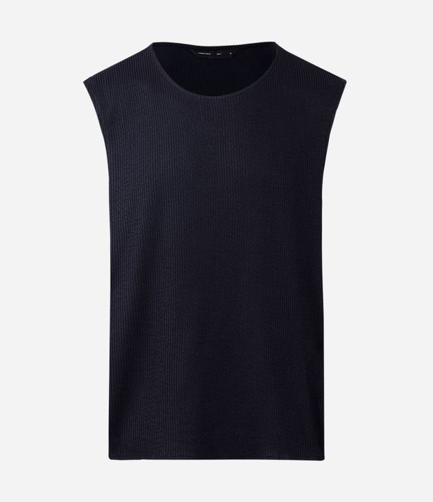 Musculosa Regular en Algodón con Textura Punto 5