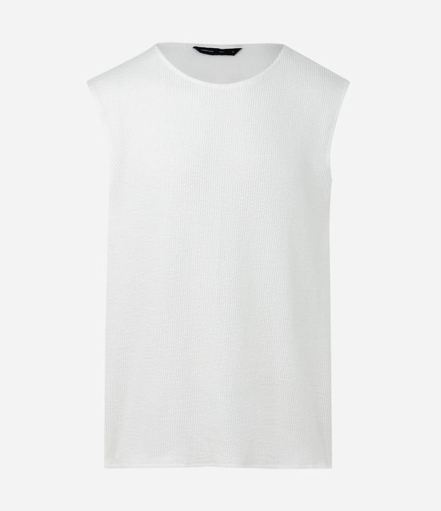 Musculosa Regular en Algodón con Textura Punto 6
