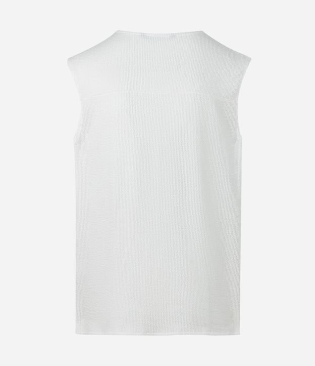 Musculosa Regular en Algodón con Textura Punto 8