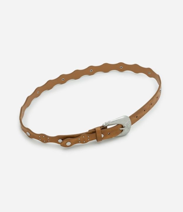 Cinturón Boho con Estructura Ondulada y Detalles en Metal 3
