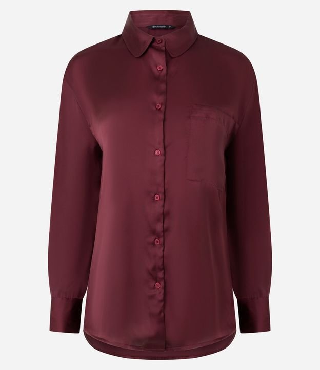Camisa Satinada con Mangas Largas 5
