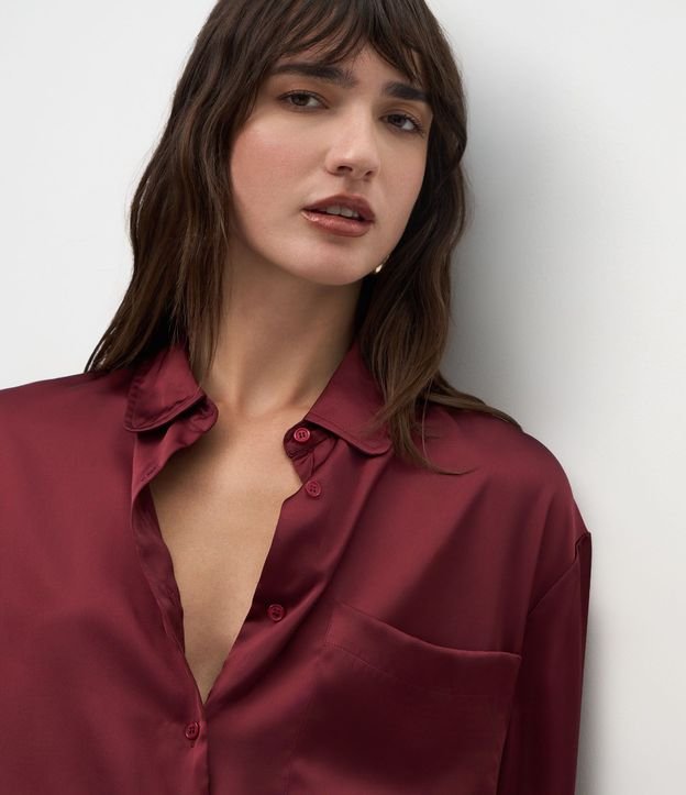 Camisa Satinada con Mangas Largas 3