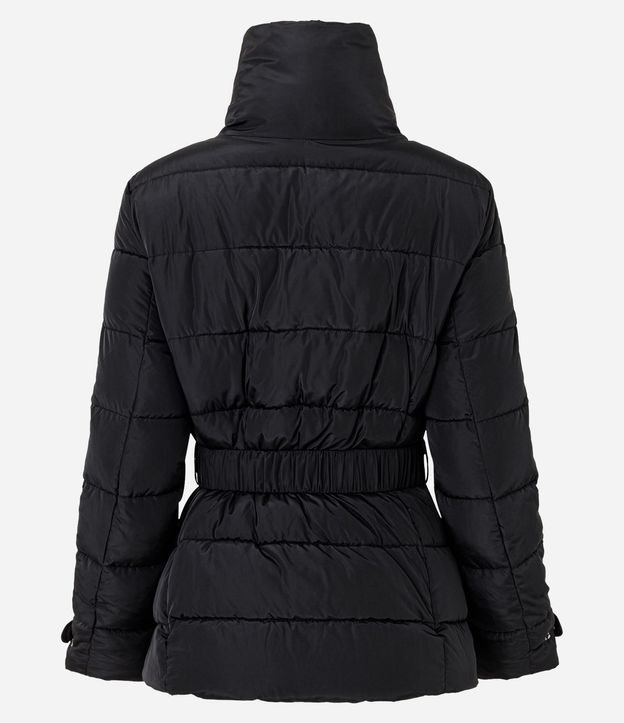 Campera Acolchonada Pesada con Cinturón Marcado 6